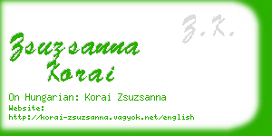 zsuzsanna korai business card
